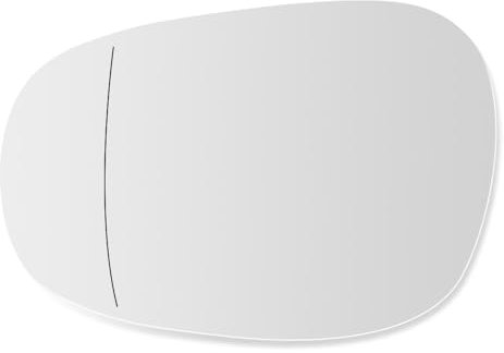 SENZEAL Spiegelglas Links Fahrerseite Beheizbar mit Trägerplatte für BMW 1 3 Series E81 E88 E90 E91 E92 E93 LCI 2009-2012 51167252893 Außenspiegel Glas Ersatz (Links)