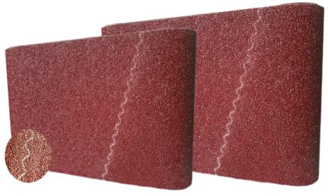 Korund-Gewebe-Schleifbänder für effiziente Oberflächenbearbeitung auf Parkett. Passend für Bandschleifer und Schleifmaschinen – 200x750 mm Schleifband, Körnung 60 (10 Stück). Ideal zum Schleifen