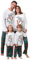 Zoerea Natale Pigiama Famiglia Set Mamma papà Bambino Neonato Pagliaccetto Pigiami da Notte Due Pezzi Cotone Manica Lunga T-Shirt e Pantaloni Donna Verde,XL