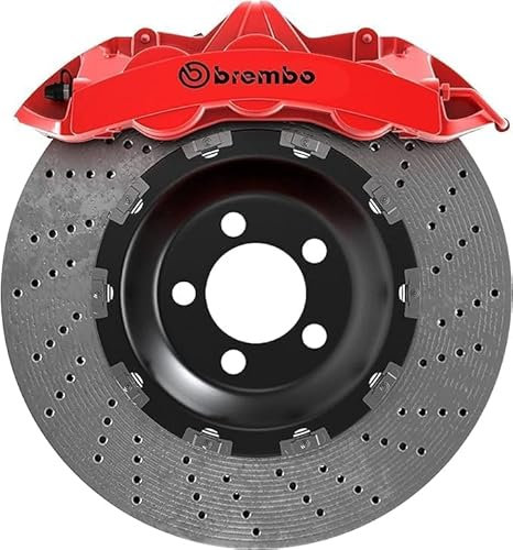 Brake Caliper Sticker Suitable for Brembo Pack of 8 Heat Resistant Performance Tuning Car Sticker JDM Sticker Brake Caliper Decals Suitable for All Vehicles (Black)