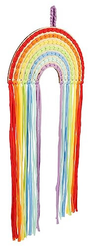 ifundom Wandorganizer für Haarschleifen Haarschleifenhalter mit Regenbogenmuster Aufbewahrungshalter für Haarspangen Wandclip-haarschleifen-Organizer