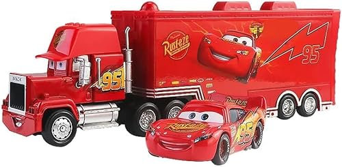 Spielauto Truck und Mini Racers, Autos Spielzeug 2 Stück Set, Auto Transporter Kinder, Spielzeugautos Modell Kinder Geburtstag/Belohnung