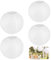 4 Stück Lampions Weiß, Lampion Weiß 20 cm Für Kreative Diy-Projekte und Stilvolle Dekorationen Bei Hochzeiten, Partys und Feste