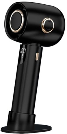 Ventilador Portátil, Ventilador Personal con Pantalla LED, con Pantalla LED Base, 5 Velocidades de Viento, Ventiladores Portátiles Plegables de 90 Grados que Soplan Aire Frío