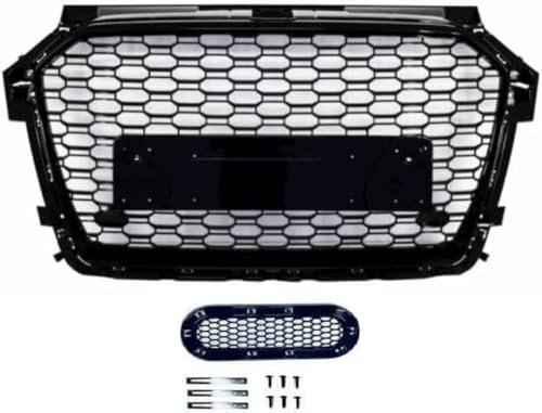YAOOYHUILIYING Griglie Anteriori e del radiatore dell'auto, griglia Anteriore a Doppio Rene, Finitura della griglia a Scatto, Compatible with Audi A1 8X 2015-2018