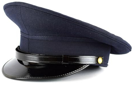 Echte italienische Armee-Schirmmütze, Militär, Luftwaffe, Visier, Futterkappe, blaue Mütze, camouflage, Einheitsgröße