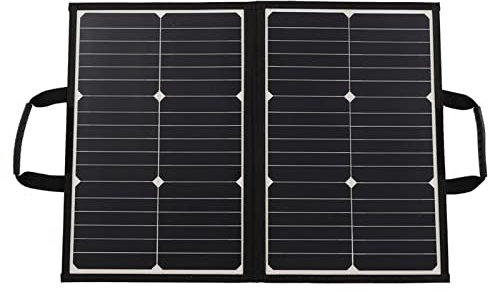 60W Solarpanel, Tragbares Faltbare Solarpanel Dual USB -Anschlüsse Monokristalline Silizium -Solar -Ladegerät für Tägliche Verwendung, Reisen, Camping, Grills, Wandern mit