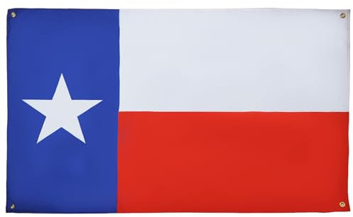 AZ FLAG Bandera Texas 150x90 cm con 4 ojales, bandera Texan para balcón o pared