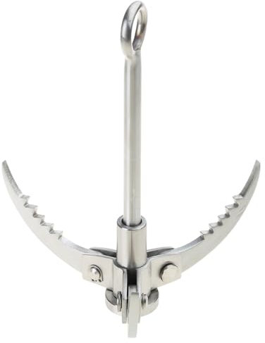 Gancho de escalada en roca, garra voladora, gancho de agarre de acero de supervivencia, herramienta de garra plegable para escalada