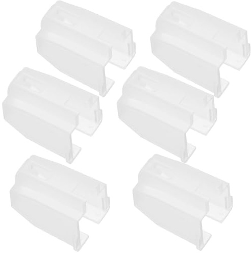 Record Player Stylus Guards 6pcs Plastic Covers for Needles | White Finish, Easy Installation, Static Resistance, Lasting Protection for Cartridge and Turntable Use