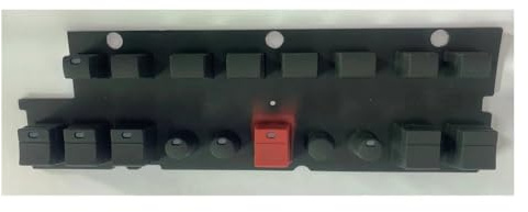 Convient pour Keyin KORG PA700 Clavier électronique Fonction clé Coussinet en Caoutchouc conducteur(Middle)