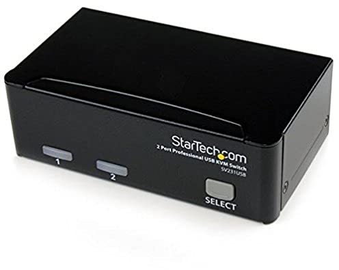 StarTech.com 2 Port VGA USB KVM Switch - VGA KVM Umschalter inkl. Kabel