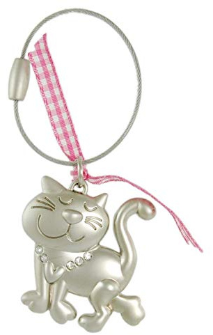 Heart Kitty. Schlüsselanhänger mit Kristallsteinen