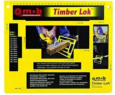 Peddinghaus Handwerkzeuge Vertriebs GmbH Sägewinkel Viereck Timber Lok, 1 Stück, gelb, 6460020001
