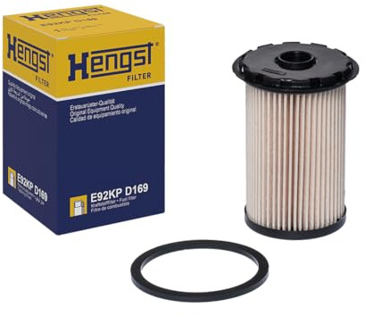 HENGST - Kraftstofffilter E92KP D169 - Kraftstoff-Filtereinsatz für KFZ - Entfernt Staub und Schmutz - Schützt den Motor und das Einspritzsystem