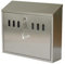 Wall Mounted Stainless Steel Ashtray – Lockable Outdoor Weatherproof Cigarette Bin with Key – Secure Wall Ash Tray for Pubs, Offices, Smoking Areas – 38x33.5x12.5cm (Silver)