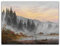Wandbild Caspar David Friedrich - Der Morgen - 60x50cm quer - Romantik Malerei Landschaftsmalerei Bild