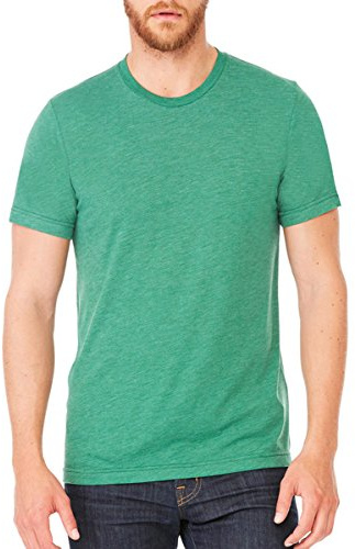 T-Shirt 'Triblend Crew Neck Tee' - Farbe: Grass Green Triblend - Größe: XL