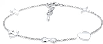 Elli Armband Damen Kreuz Herz Infinity Anker Stern in 925 Sterling Silber