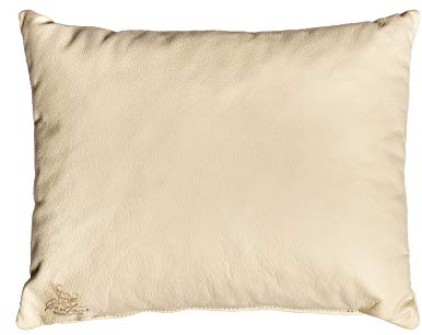 Centaur - Deko Lederkissen 50 x 40 cm für Sofa oder Schlafzimmer Champagner/beige - Echt Leder Kissen Echtleder Sofakissen Lederoptik