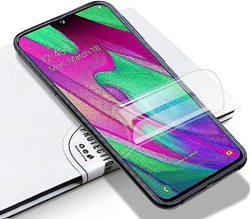 LZS Displayschutzfolie für Samsung Galaxy A50 [2 Stück] Vollständige Abdeckung, weiche Hydrogel-Schutzfolie, kein Wasser sprühen, entworfen für Kurven von Mobiltelefonen mit Display