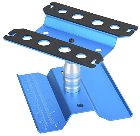 Dilwe RC Car Repair Station, Rotation Repair Station Adjustable RC Car Work Stand Compatible with 1/8 1/10 RC Model(Blue)
