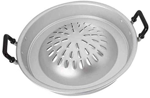 Cozinest Mookata Poêle à charbon de bois pour barbecue thaï coréen en aluminium Style asiatique 30,5 cm 35,6 cm 40,6 cm