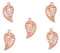 Angel Malone ® Designer Quality 10 Charms (19mm) Designer Quality Rose Gold Leaf Double Sided Pendant Charms Jewellery Making Findings - UK SELLER (PC07)