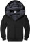 SwissWell Fleecejacke Kinder Jungen Softshelljacke Jungen Winterjacke Fleece Gefüttert Warme Sweatjacke Mit Reißverschluss Kapuze Kapuzenjacke Kapuzenpullover Für Jungen