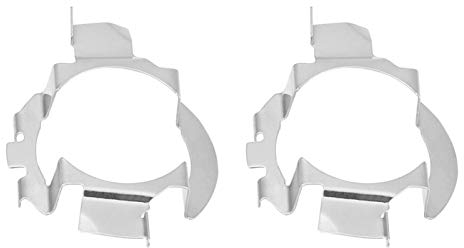 H7 LED Adapter, H7 Auto-Clip Basis, 1 Paar Aluminium H7 LED Scheinwerfer Adapter Halter Silber für
