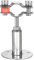 sourcing map Wall Mount Ceiling Mount Pipe Support, 304 Stainless Steel Adjustable Pipe Bracket Clamp for 15-19mm Pipe