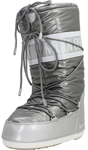 Tecnica Moon Boot Icon Pillow Me - Stivali da neve da donna, argento, 35 EU
