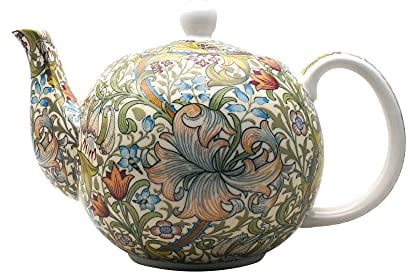 William Morris Golden Lilly 4 Cup Large TEAPOT Free UK Postage