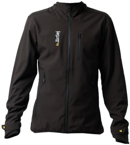 dirtlej weathershield warm, isolierte Funktions-Softshell Jacke für Radfahrer, schwarz (S)