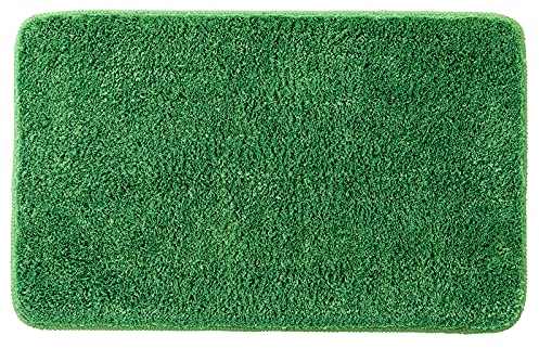 MIULEE Teppich Badematte Badezimmerteppich rutschfest Waschbar Badteppich Bettvorleger Badvorleger Saugfähige Duschvorleger Fussmatte für Wohnzimmer Schlafzimmer Badezimmer 60x90 cm Grasgrün