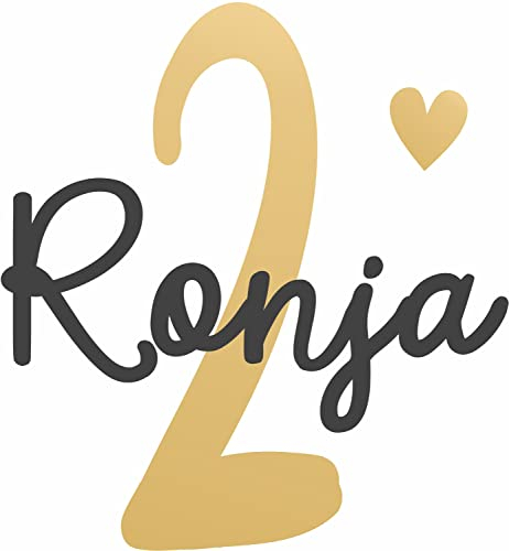 Bügelbild Geburtstags Zahl Name Wunschname 10 bis 13 cm hoch handwritten FLEXFOLIE zum Übereinanderbügeln Aufbügler Applikationen Bügelsticker für Stoffe Textilien Kinder zum Aufbügeln Flicken