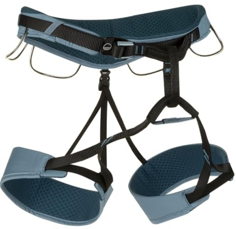 Wild Country Flow 2.0 Women’s Rock Climbing Harness - Adjustable Harness for Sport & Indoor Climbing - Deepwater/Petrol - Small