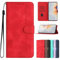 FMPCUON Compatible para Funda Huawei Mate 10 Lite,Regalar 2 Piezas Protector de Pantalla.Tapa de Cuero PU Carcasa con [Ranura para Tarjeta] Flip Cover Hebilla Magnetica Carcasa,Rojo