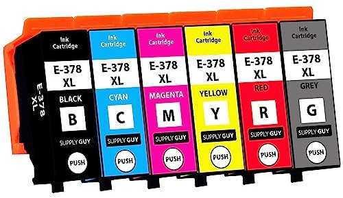 Supply Guy XL Druckerpatronen kompatibel mit Epson 378XL 478XL passend für Expression Photo HD XP-15000 (6 Patronen)