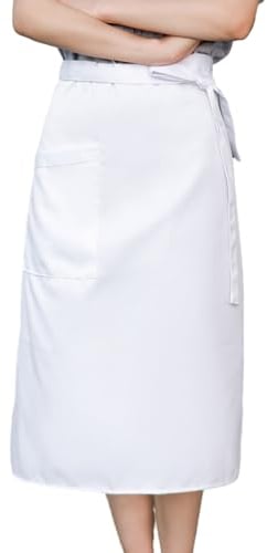 heavenlife Vorbinder Unisex, Schürze Damen, 68x70cm Verstellbare Lang Vorbinder, Kochschürze mit Tasche für Restaurants, Cafés, Grillfeste