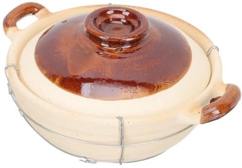 Casserole Dishes,Clay Pot Stove Top Clay Pot Clay Cooking Pots with Lids Earthenware Rice Pots Traditional Vintage for Shabu Shabu Cooking on Stove Casserole