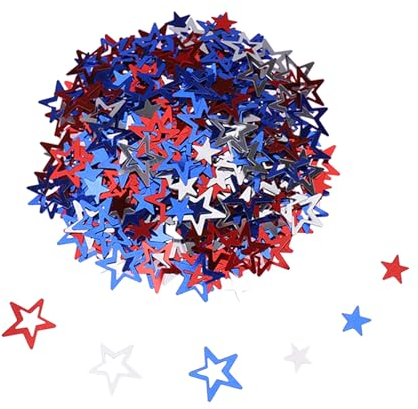 ALEGRE® 500 Stück Streudeko Weihnachten Konfetti Sterne, Glitzer Deko Weihnachten Tischdeko, Deko Sterne Confetti Weihnachts Tischdeko, Glitzersterne Konfetti Geburtstag, Hochzeit, Silvester