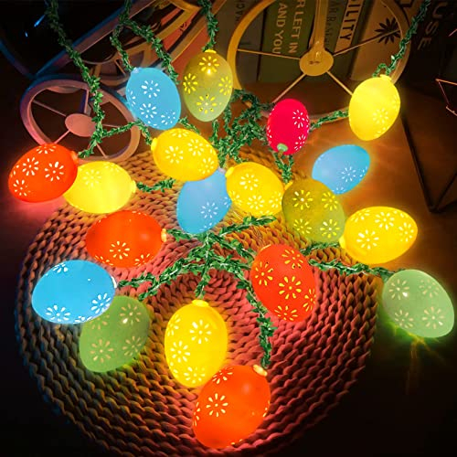 TaimeiMao Ostern Lichterketten, 1.5M Ostereier Lampen, Ostern Dekorative Lichter, Osterei Ostern Lichter, Eier Lichterketten, LED Ostern Lichter, Eier Lichter, Easter Lichterketten