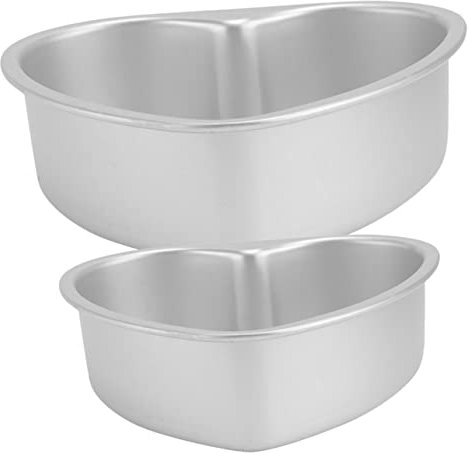 Zerodeko 2stücke Herzförmige Kuchen-backform Antihaft-beschichtung Und Abnehmbarem Boden Für Kekse Mousse Käsekuchen