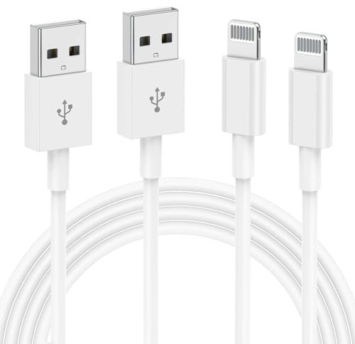 2Pack iPhone Charger Cable 3m Fast Charging, Apple USB to Lightning Lead 3 Meters for iPhone 14/13/12/11/11Pro/Max/X/XS/XR/XS Max/8/7/6/iPad