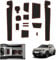 GAFAT New Dacia Duster 3 2024 2025 Non-Slip Mats, Rubber Mats for Dacia Duster III 2024 Non-Slip Mats Centre Console Cup Holder Door Seam Mats, Dacia Duster 3 Accessories (Orange)