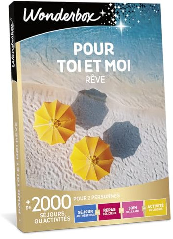 Wonderbox - pour Toi Et Moi Rêve - Coffret Cadeau - Idée Cadeau Multi Activités