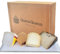 Amaisso® Caja de Quesos Regalo Gourmet - Cestas Regalo - Surtido 4 Cuñas Queso Semicurado y Curado de Oveja, Cabra y Vaca - Quesos Artesanos - Queso Mahon, Andaluz y La Mancha - Pack Irresistible
