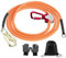 GJCrafts Stahlseil Kern Flip Line Kits, Stahlseil Lanyard mit Triple Lock Karabiner, verstellbare Lanyard Klettern Bergseile für Baumkletterer, Baumpfleger, Fallschutz (12 * 3.6)
