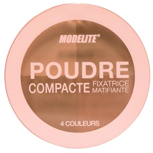 Mattierendes Kompaktpuder, 4 dunkle Nude-Töne